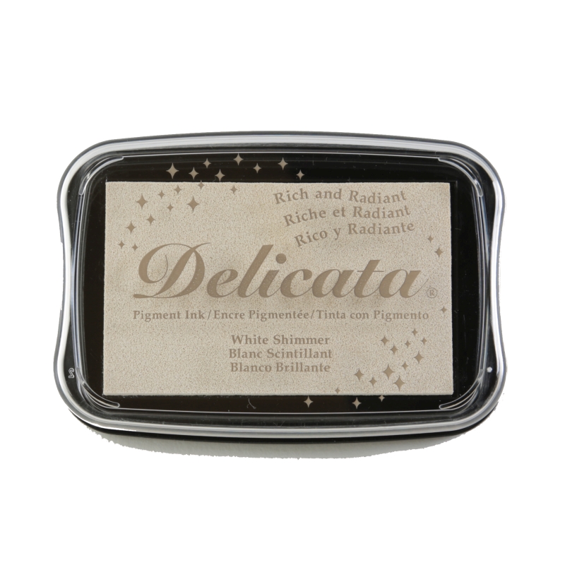 Delicata White Shimmer Ink Pad 