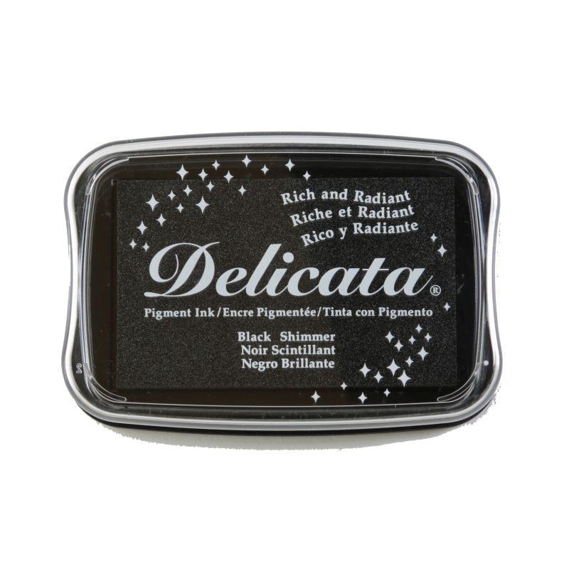 Delicata Black Shimmer Ink Pad 
