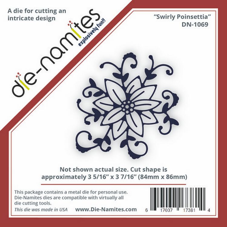 Die-Namites - Swirly Poinsettia