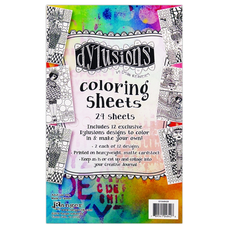 Dylusions Colouring Sheets set #1