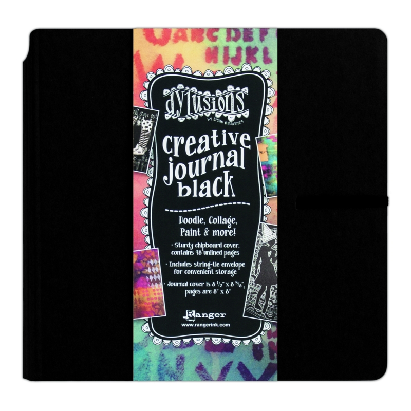 Dylusions Creative Journal Square - Black