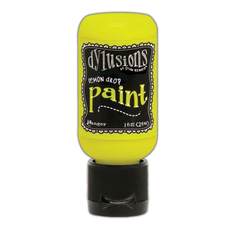Dylusions Acrylic Paint - Lemon Drop (1oz)