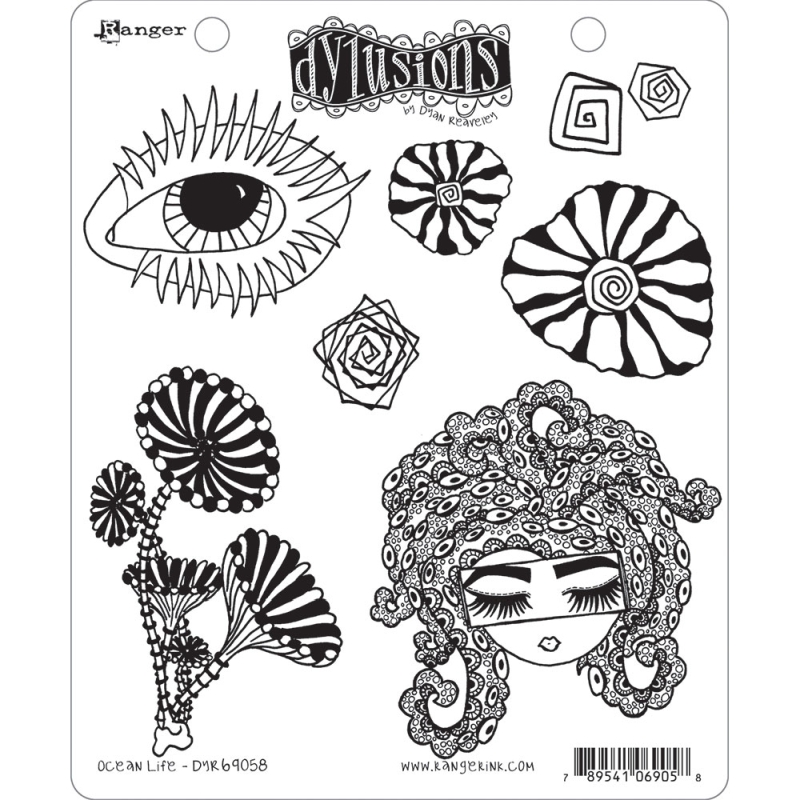Dylusions Ocean Life stamp set