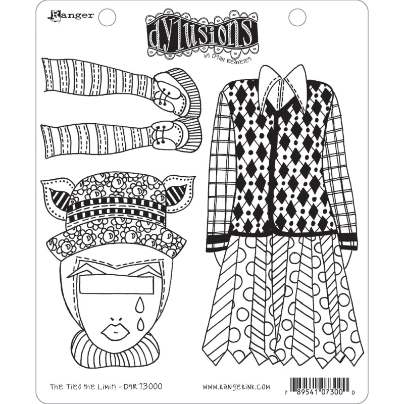 Dylusions The Ties The Limit stamp set