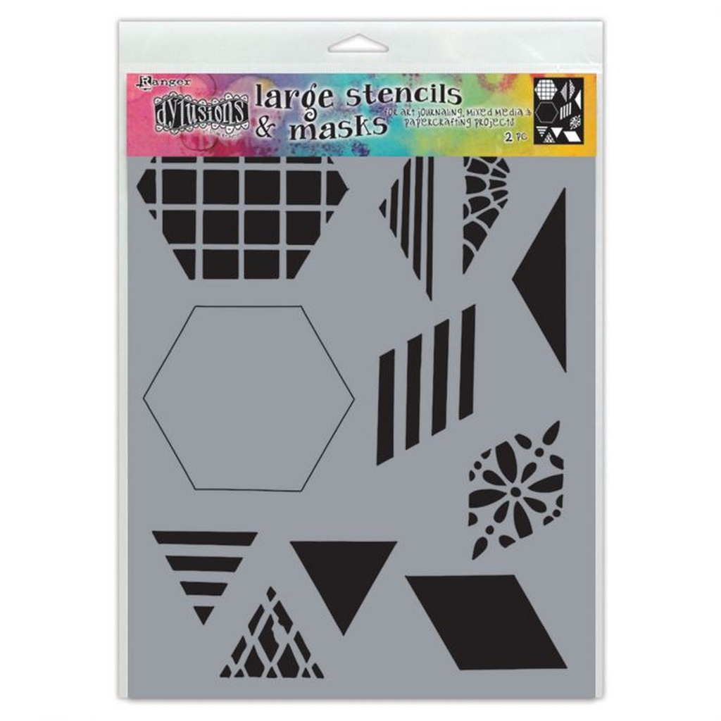2inch Quilt Large Dylusions Stencil