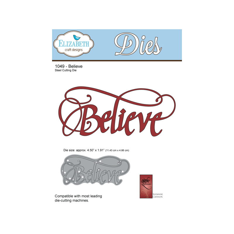 Elizabeth Craft Designs - A Way With Words: Believe (Large) Die