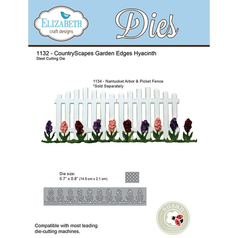 Elizabeth Craft Designs - CountryScapes Garden Edges Hyacinth Die