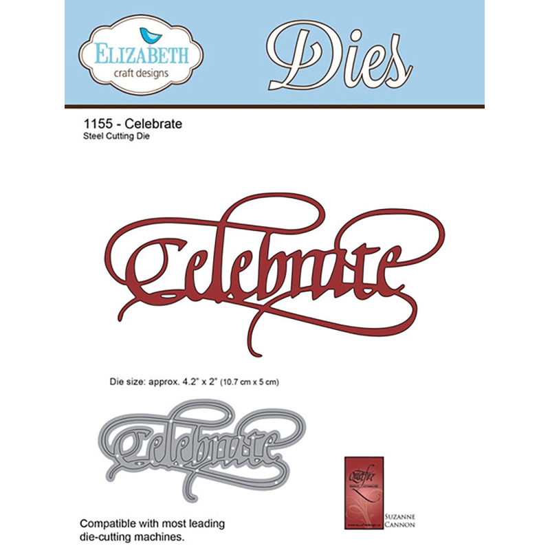 Elizabeth Craft Designs - A Way With Words: Celebrate Die Set