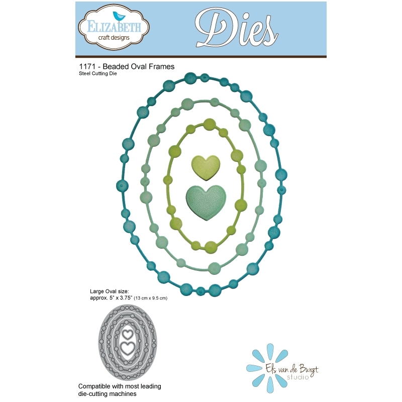 Elizabeth Craft Designs – Beaded Oval Frames Die Set
