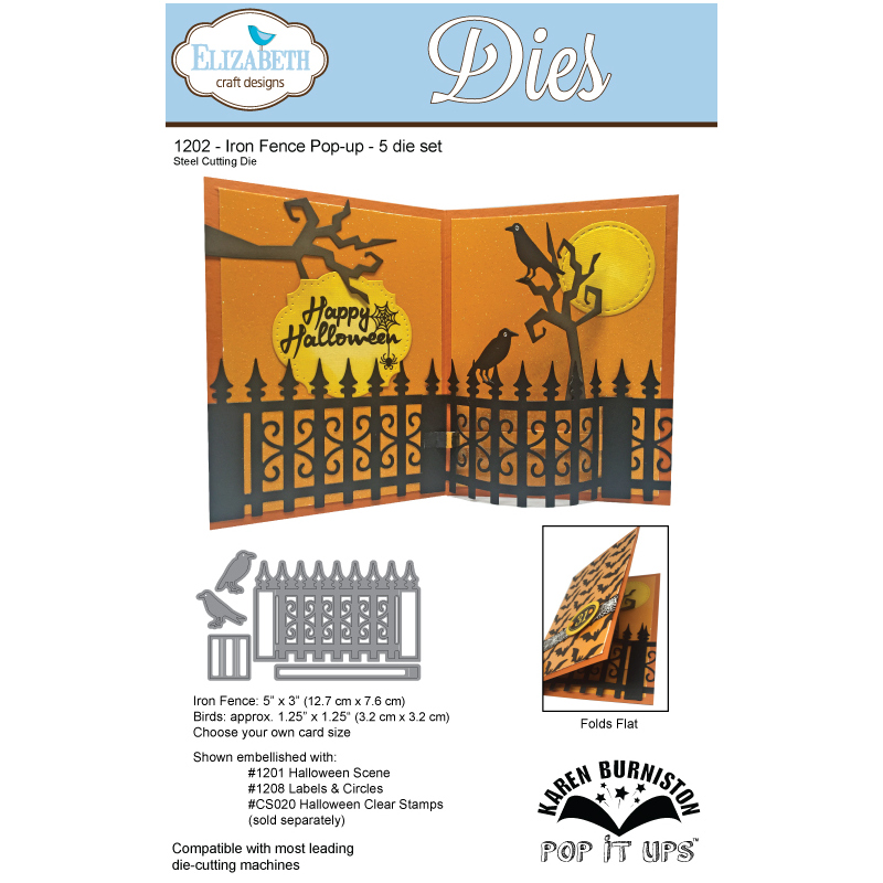 Elizabeth Craft Designs – Iron Fence Pop-Up Die Set - POP IT UPS