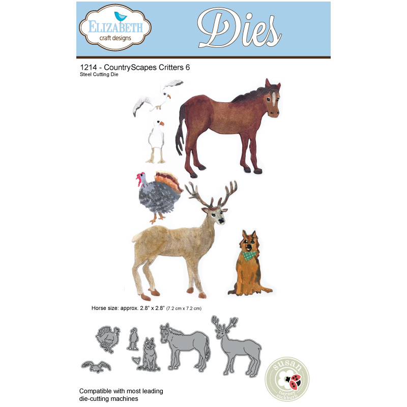 Elizabeth Craft Designs – CountryScapes Critters 6 Die Set