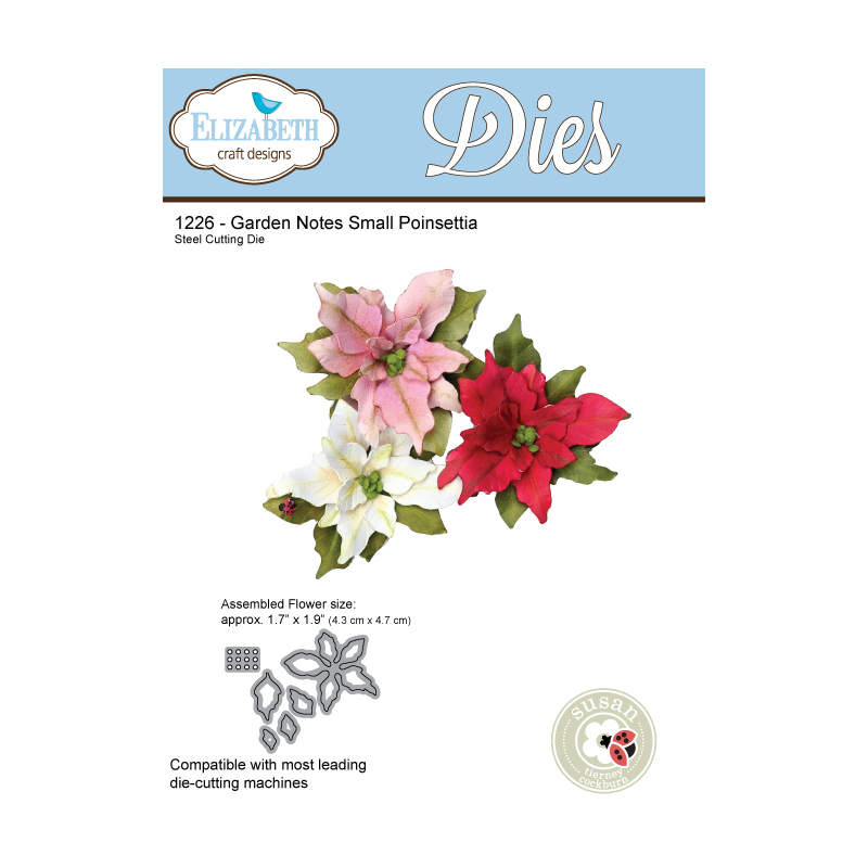 Elizabeth Craft Designs – Garden Notes Small Poinsettia Die Set