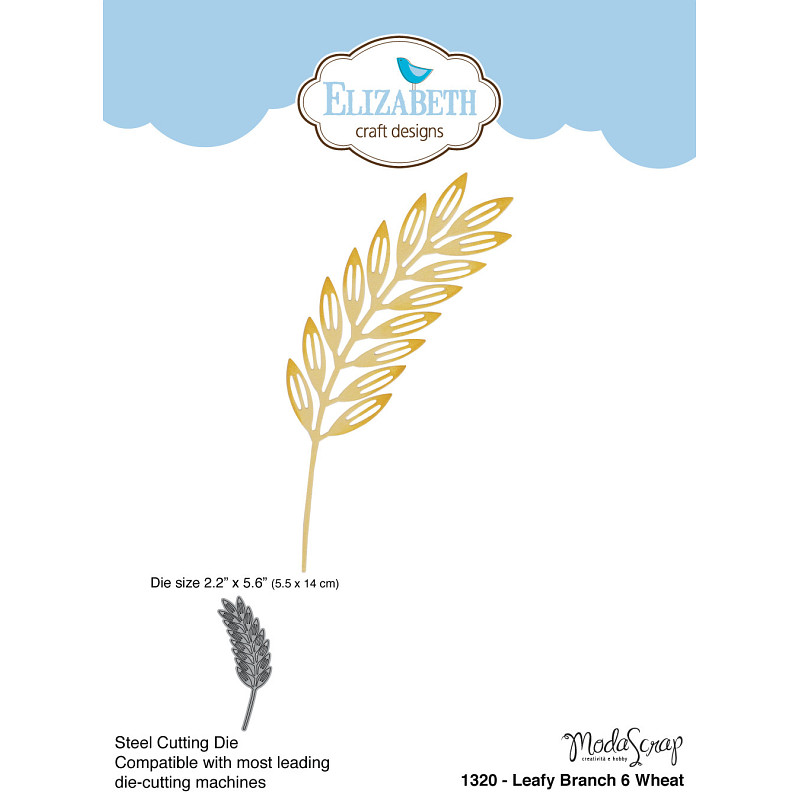 Elizabeth Craft Designs - Leafy Branch 6 Wheat Die