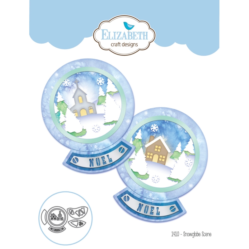 Elizabeth Craft Designs - Snow Globe Scene Die Set