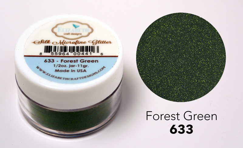 Elizabeth Craft Designs – Forest Green Silk Microfine Glitter