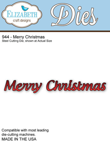 Elizabeth Craft Designs - Merry Christmas Die Set
