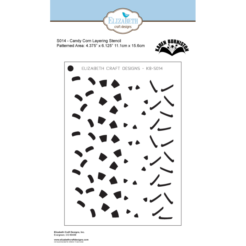 Elizabeth Craft Designs - Stage It Stencils Candy Corn 
