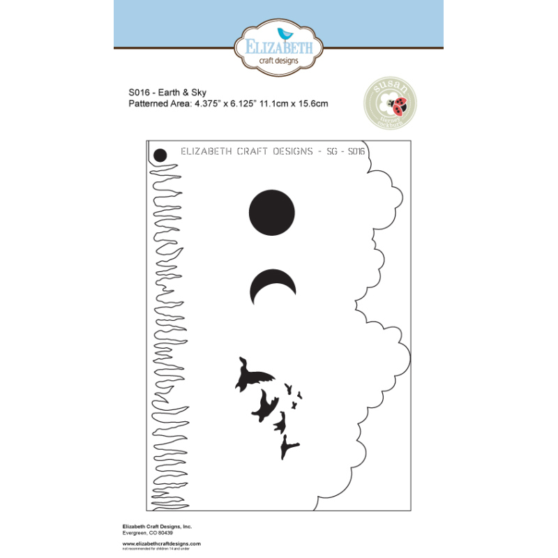 Elizabeth Craft Designs - Earth & Sky Stencil