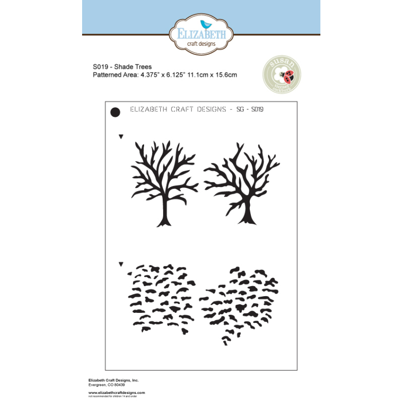 Elizabeth Craft Designs - Shade Trees Stencil