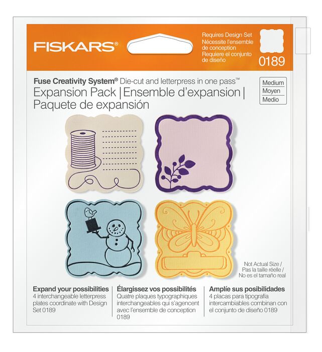 Fiskars - Exp Pack Curvy Square (4 pk)