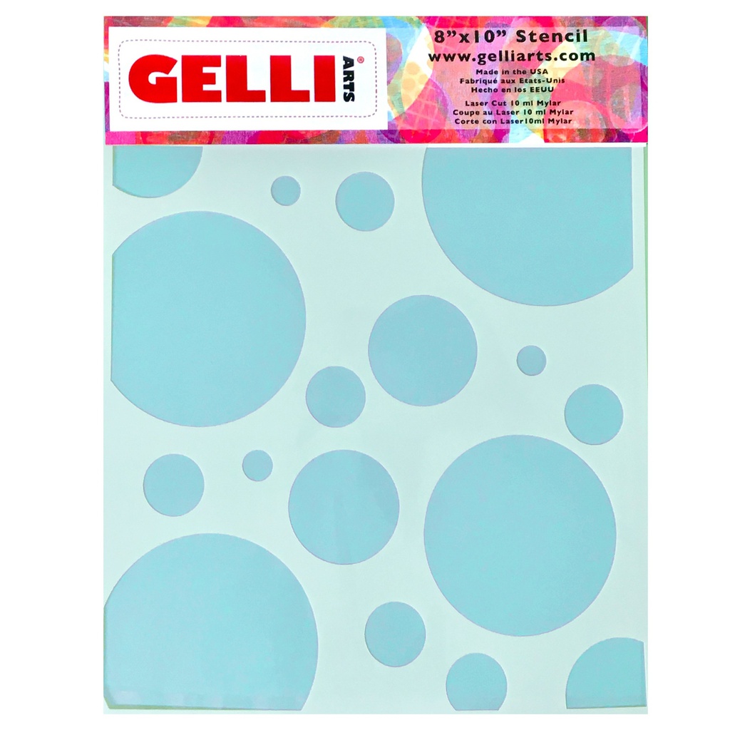 Gelli Arts® Circles Stencil (8"x10" plate)