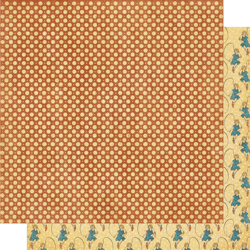 Graphic 45 - ABC Primer - Jumping Joan 12"x12" Paper (x25 sheets)