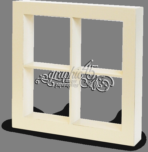 Window Shadow Box - Ivory 