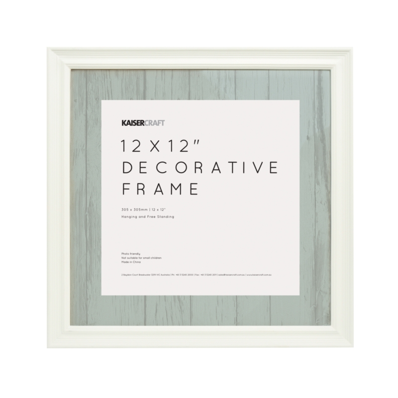 12x12 White Frame