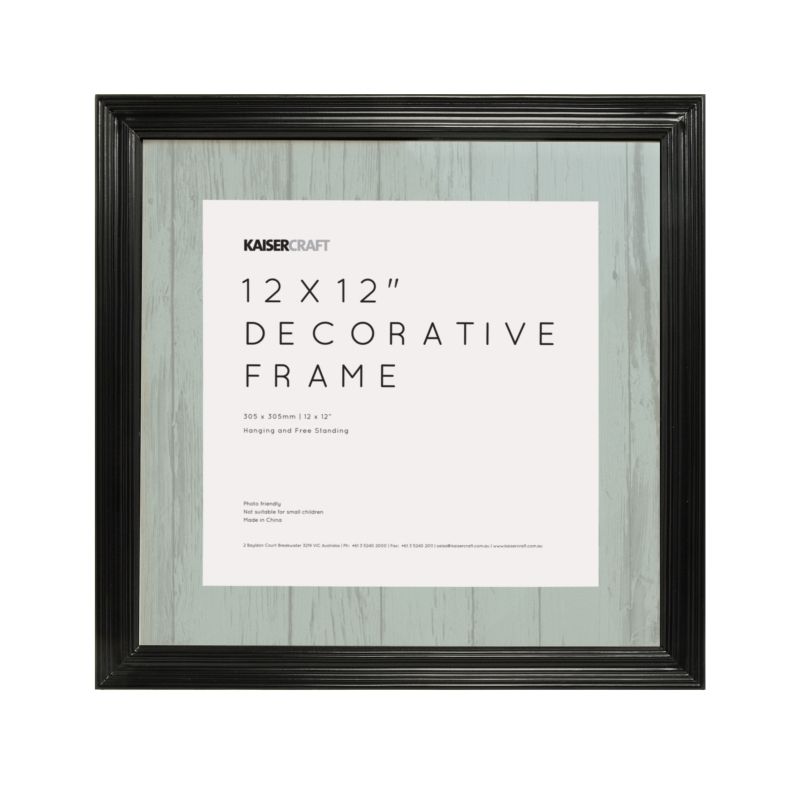 12x12 Black Frame
