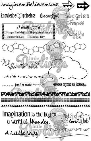 Saturated Canary - Fairy Tale Sentiments stamp set