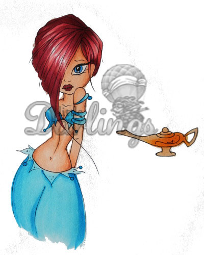 Saturated Canary - Genie stamp set