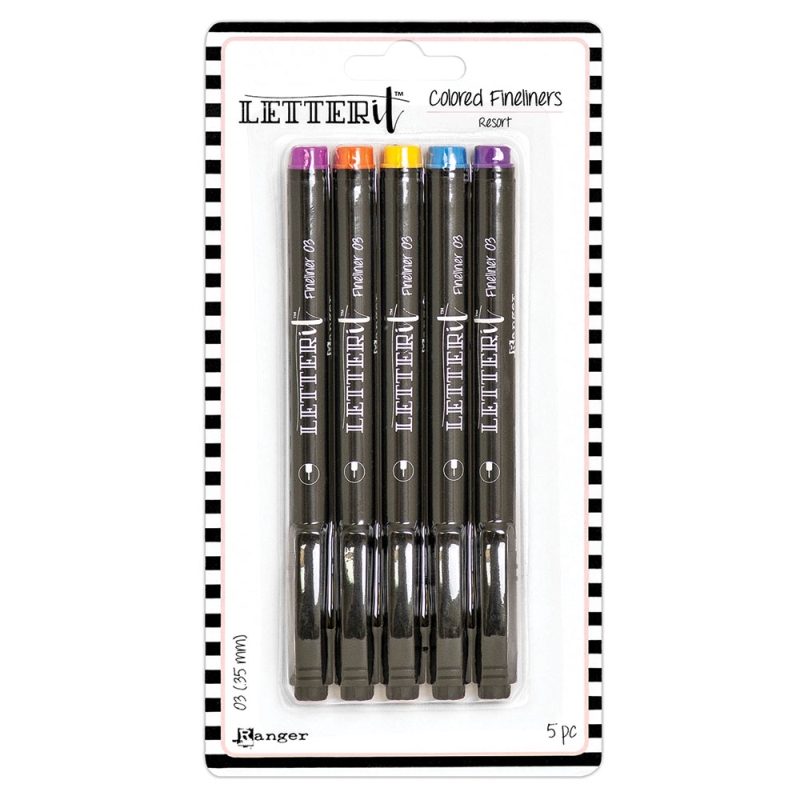 Ranger - Letter It - Fine liner Pens (Coloured Resort)