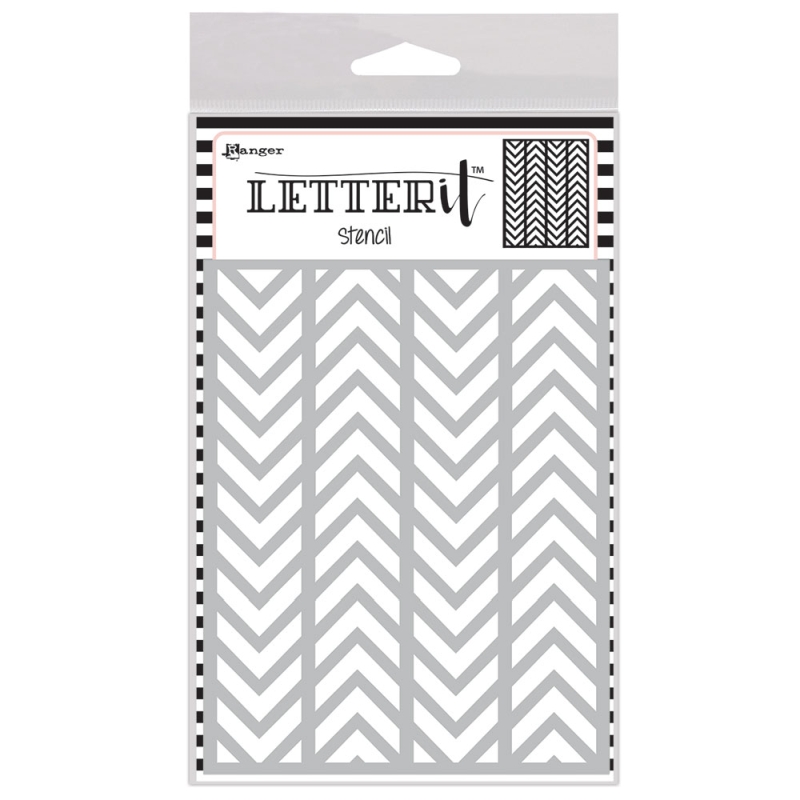 Ranger - Letter It - Alternating Chevrons Stencil