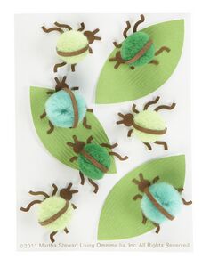 Martha Stewart Crafts - Pom Pom Bug Stickers