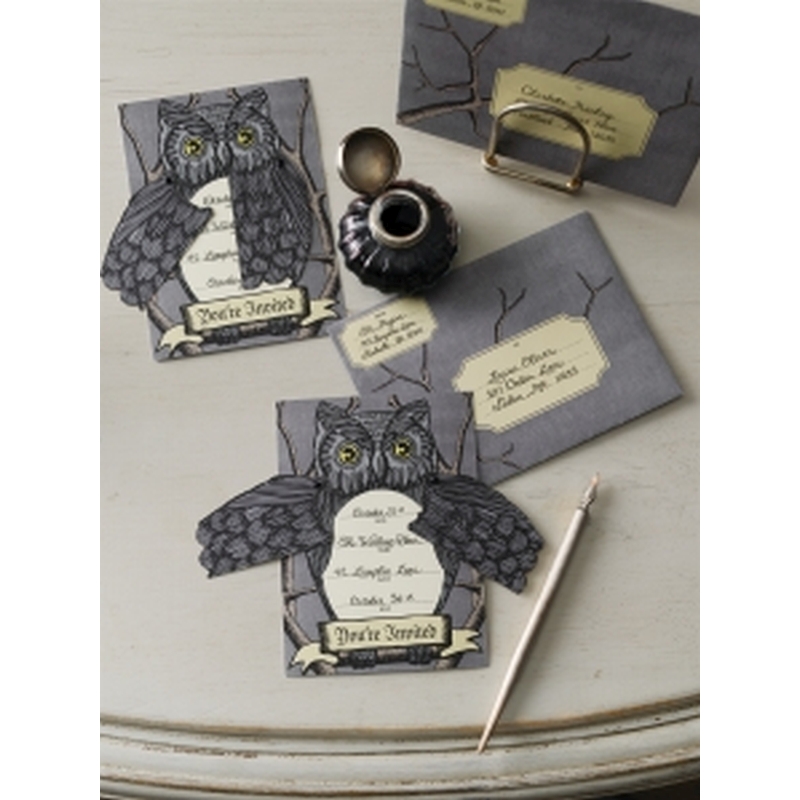 Martha Stewart Crafts - Elegant Witch Owl Invitations
