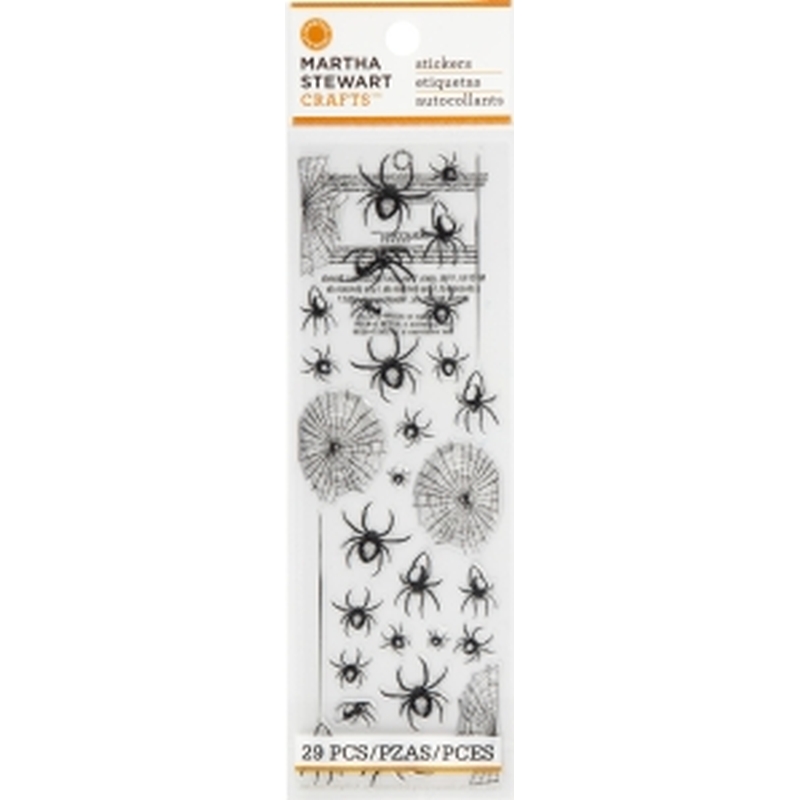 Martha Stewart Crafts - Spider and Spider Web Epoxy Stickers