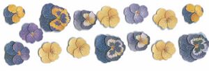 Martha Stewart Crafts - Sugar Bead Pansy Stickers