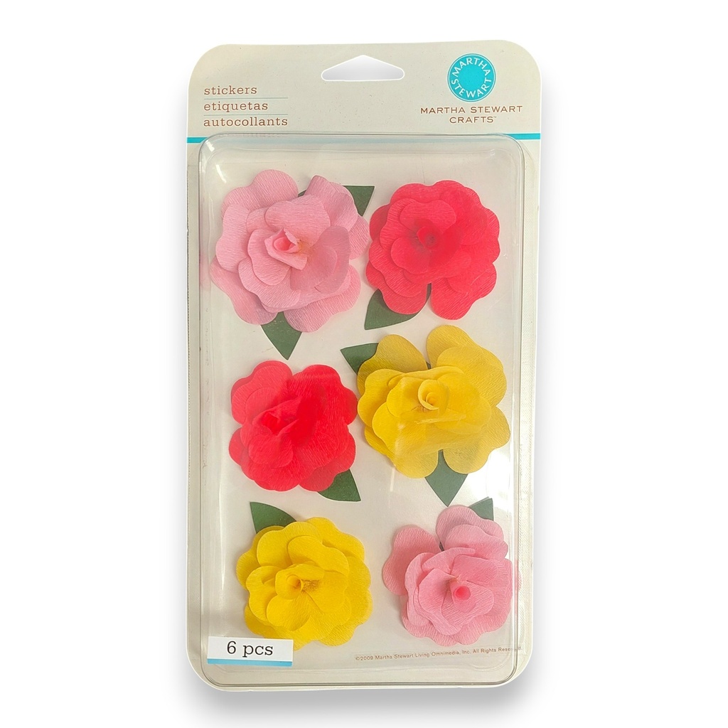 Martha Stewart Crafts -Rose Flower Stickers