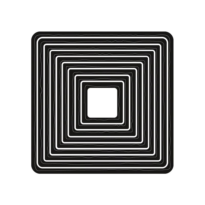 Marianne Designs - Basic Distressed Square die set