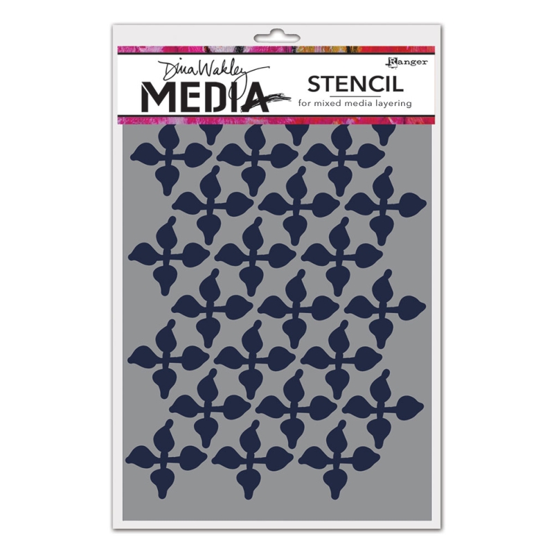 Dina Wakley MEdia Stencil - Wallpaper 