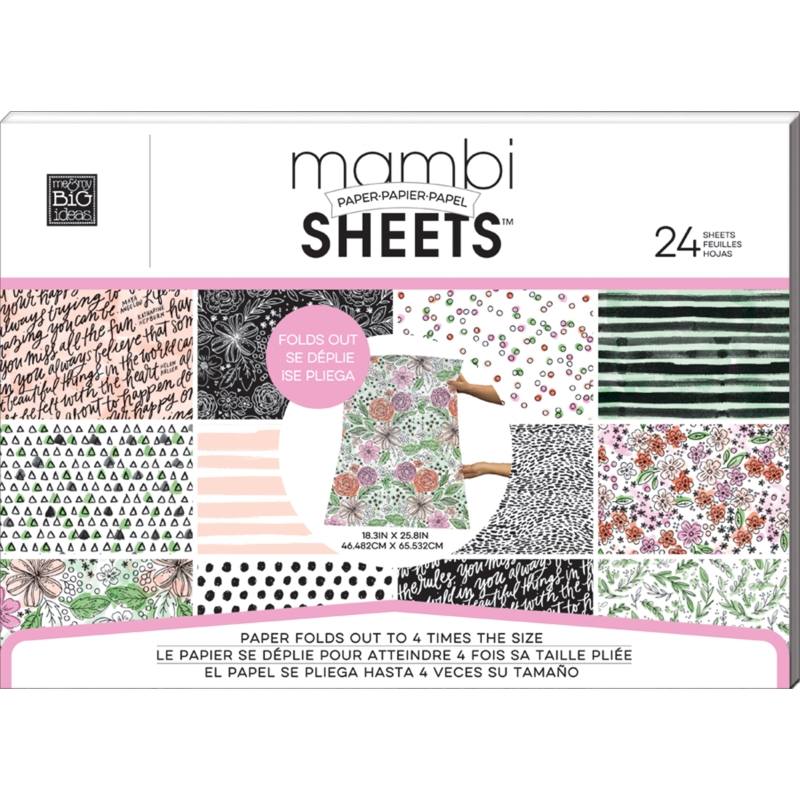 Me & My Big Ideas - Expandable Paper Pad -Blank & White