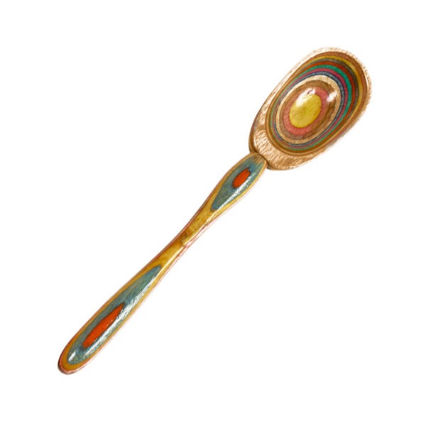 2T Colorful Wood Scoop, Carded