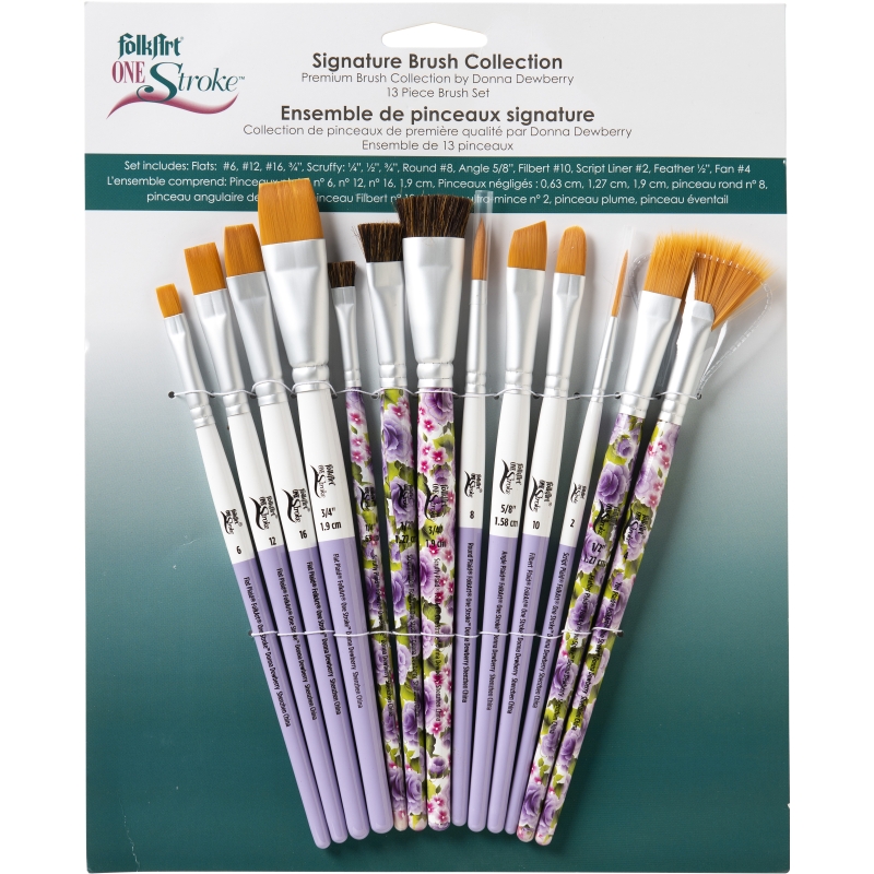 FolkArt One Stroke Signature Brush Set (13 pieces)