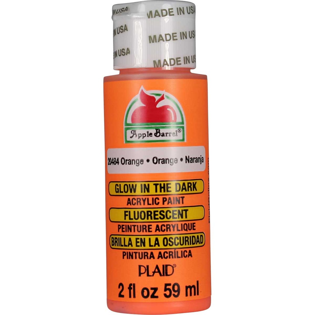 Apple Barrel - Glow in the Dark Orange (2oz)