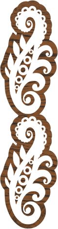 Plaid Fabric Creations™ Block Printing Stamp - Border Baroque Scroll 