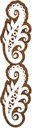 Plaid Fabric Creations™ Block Printing Stamp - Border Baroque Scroll 