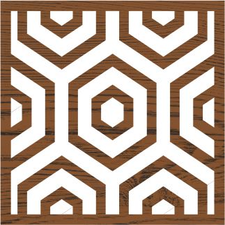 Plaid Fabric Creations™ Block Printing Stamp - Hex Honeycomb (Medium)