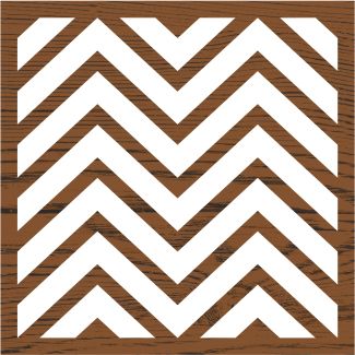 Medium Chevron Block Printing Stamp