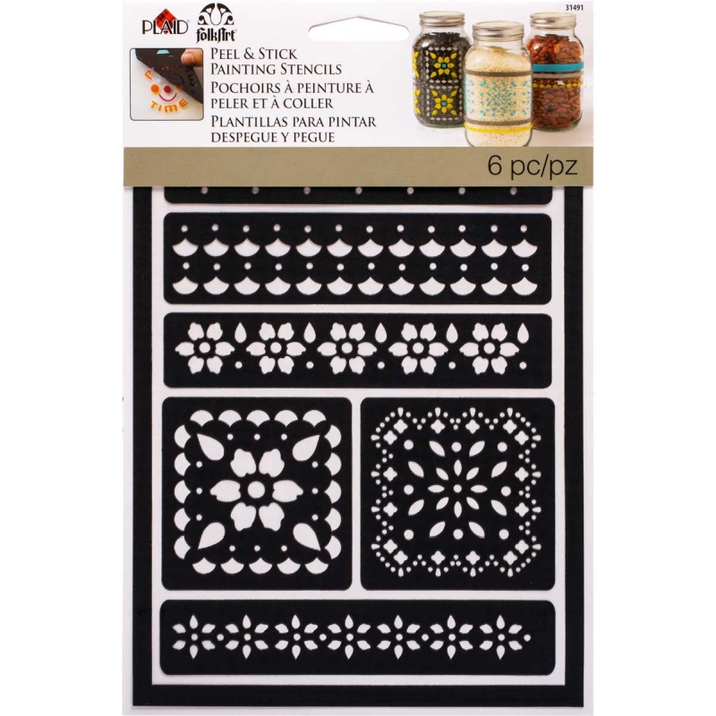 FolkArt Stencil - Lace (6"x8.25")