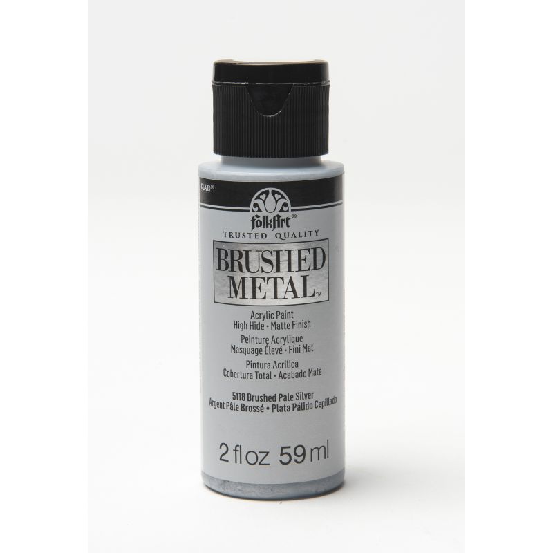 FolkArt Brushed Metal - Pale Silver (2oz)
